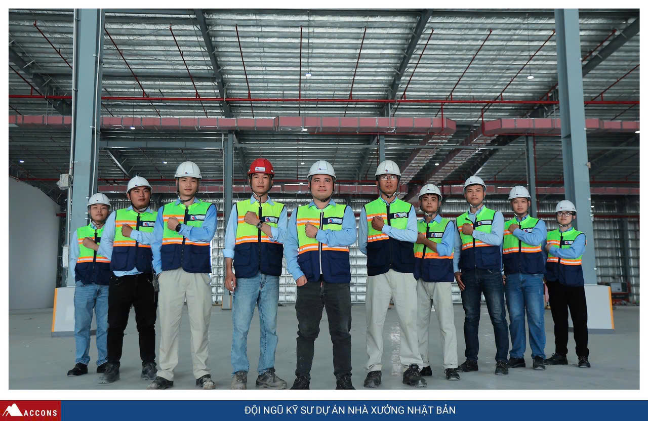 ĐỘI NGŨ KỸ SƯ ACCONS TẠI DỰ ÁN NHÀ XƯỞNG NHẬT BẢN